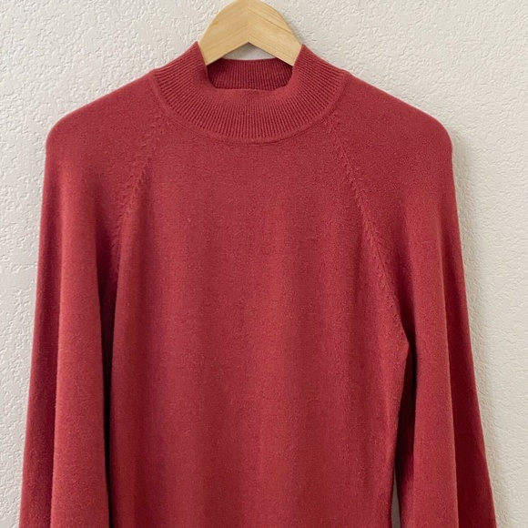 Exlura Sweater Dress Size Large Rust Red Long Sleeve New With Tags - Picture 2 of 5